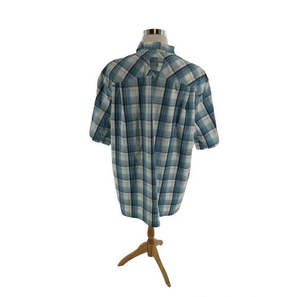 Duluth Trading Alaskan Hardgear Madras Shirt Mens 2XL Tall Short Sleeve Preppy - Picture 3 of 9